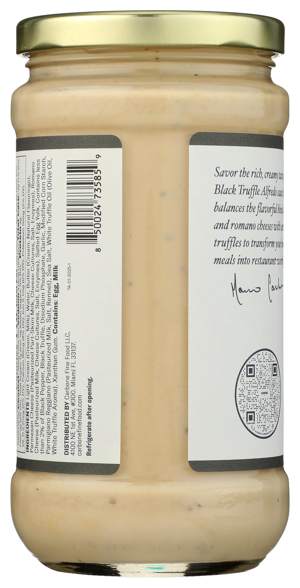 CARBONE Truffle Alfredo Pasta Sauce, 15 OZ