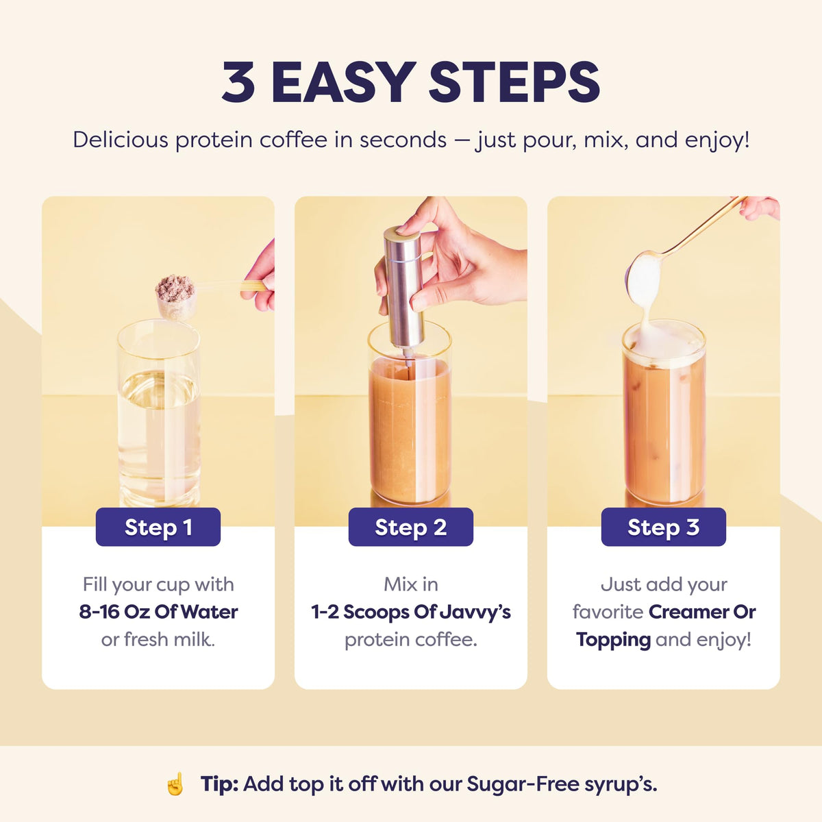Sugar Cookie Protein Iced Coffee - enhanced Whey Protein & Instant Iced Coffees - 100% Natural Cold Brew Coffee - Zero Artificial Flavors & Sweeteners  80 mg Caffeine  0g of Sugar  20 Servings