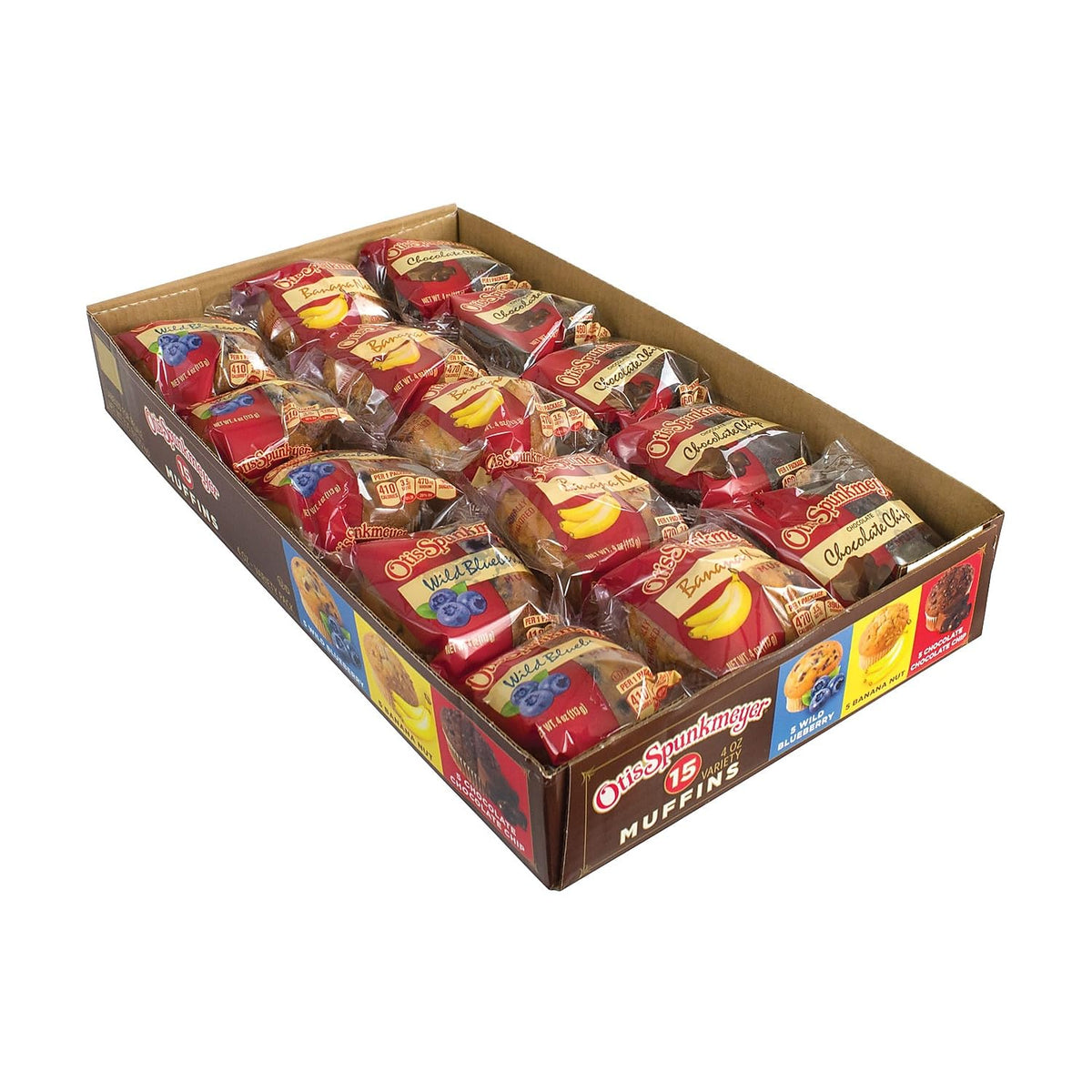 Otis Spunkmeyer Variety Muffins, 4 oz., 15/Pack (15101)