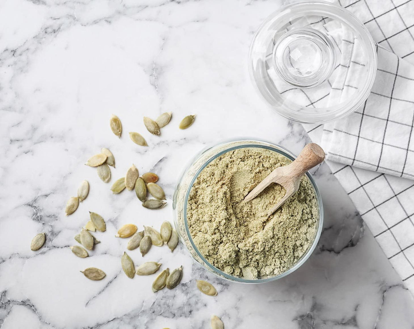 Food To Live Organic Pumpkin Seeds Protein Powder, 4 Pounds - 60% Protein, Non-Gmo, Non-Irradiated, Pure Flour, Kosher, Vegan Su