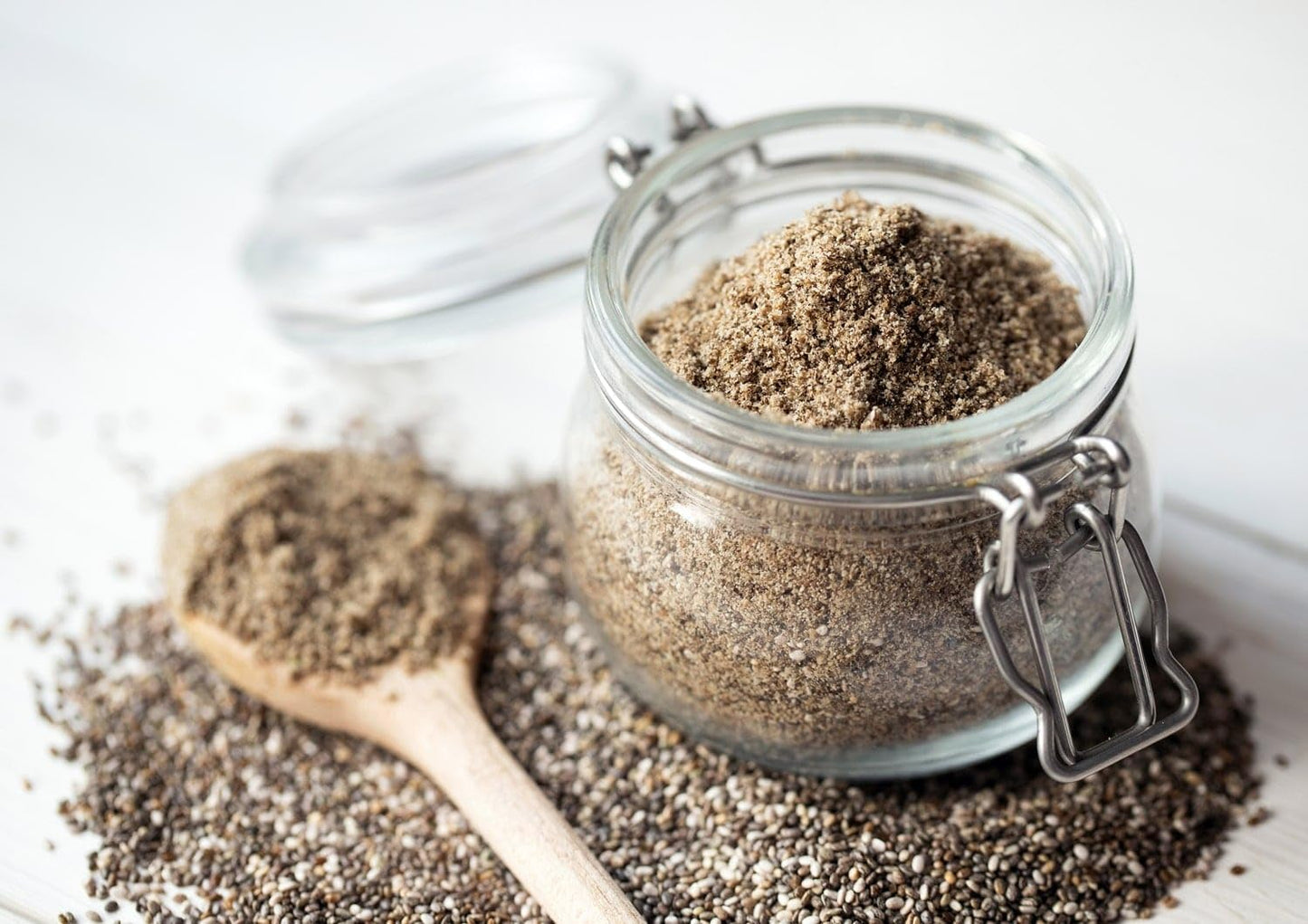 Food To Live Organic Chia Seeds Powder, 12 Ounces - Non-Gmo Meal, Ground Raw Chia Seeds, Cold Milled, Kosher, Vegan, Bulk. Rich