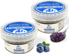 Soeos Blueberry Popping Boba, 1.2lbs (550g) Pack of 2 - Bursting Blueberry Flavor, Perfect for Bubble Tea, Desserts, and Drinks 