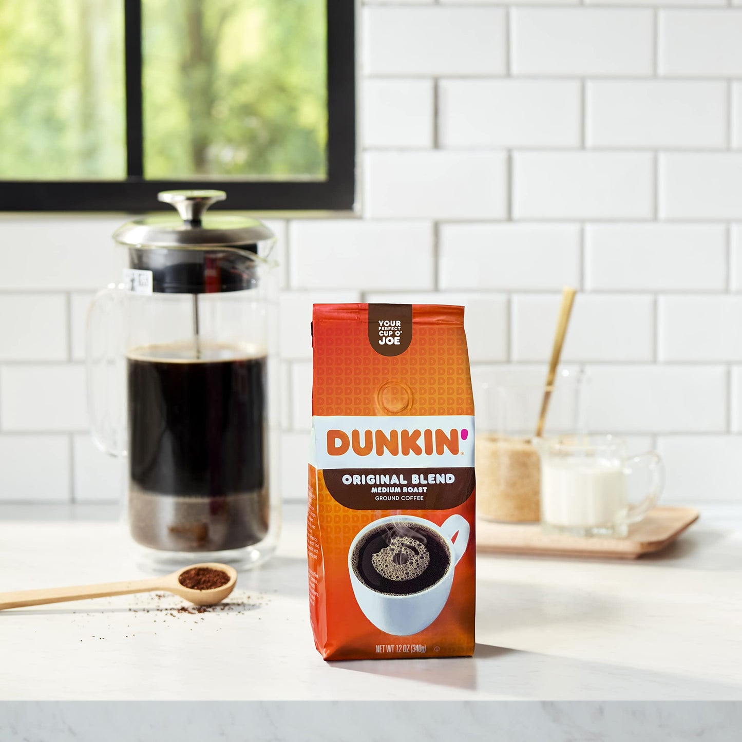 Dunkin Original Blend Medium Roast Ground Coffee, 12 Ounces, Blend Ground Coffee