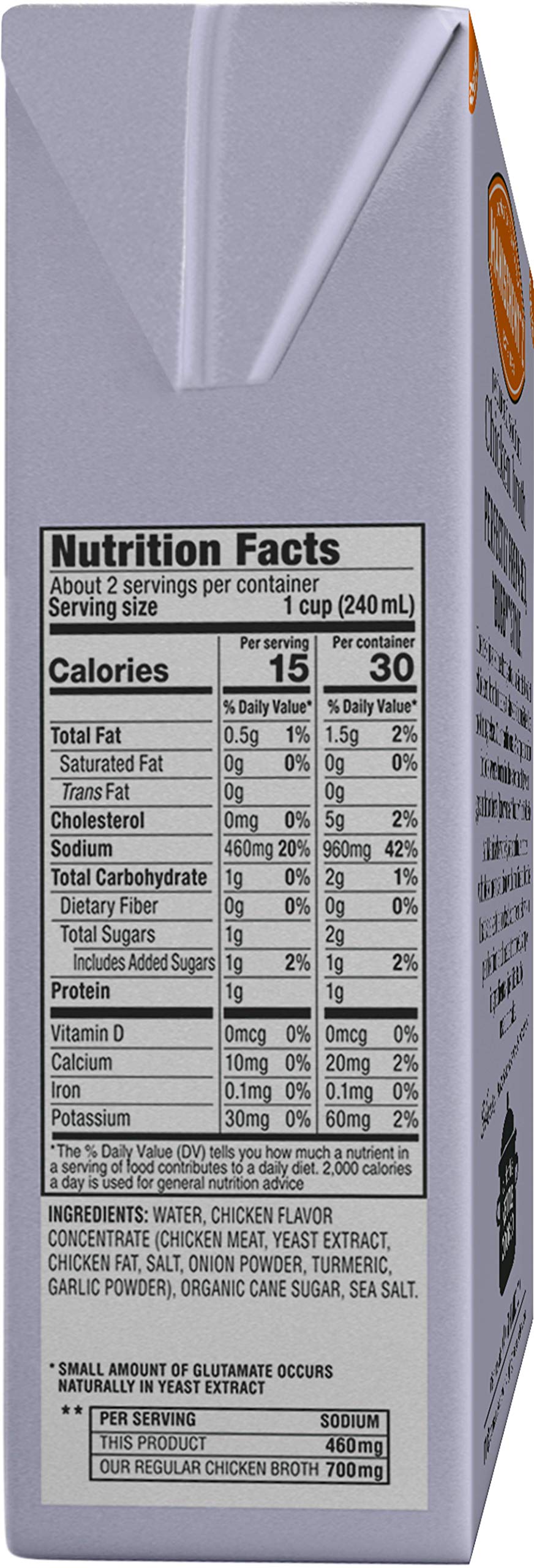 Manischewitz Reduced Sodium Chicken Broth 17Oz (3 Pack), Flavorful, Kettle Cooked, Slowly Simmered, Kosher For Passover