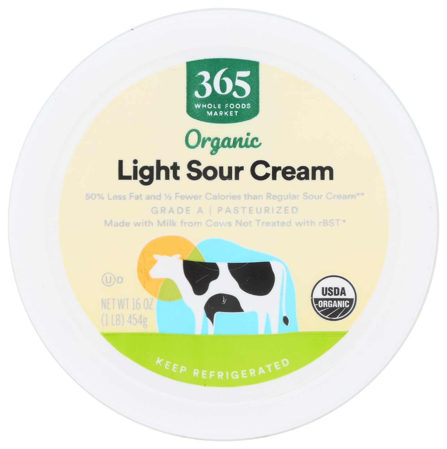 365 Everyday Value, Organic Low Fat Sour Cream, 16 oz