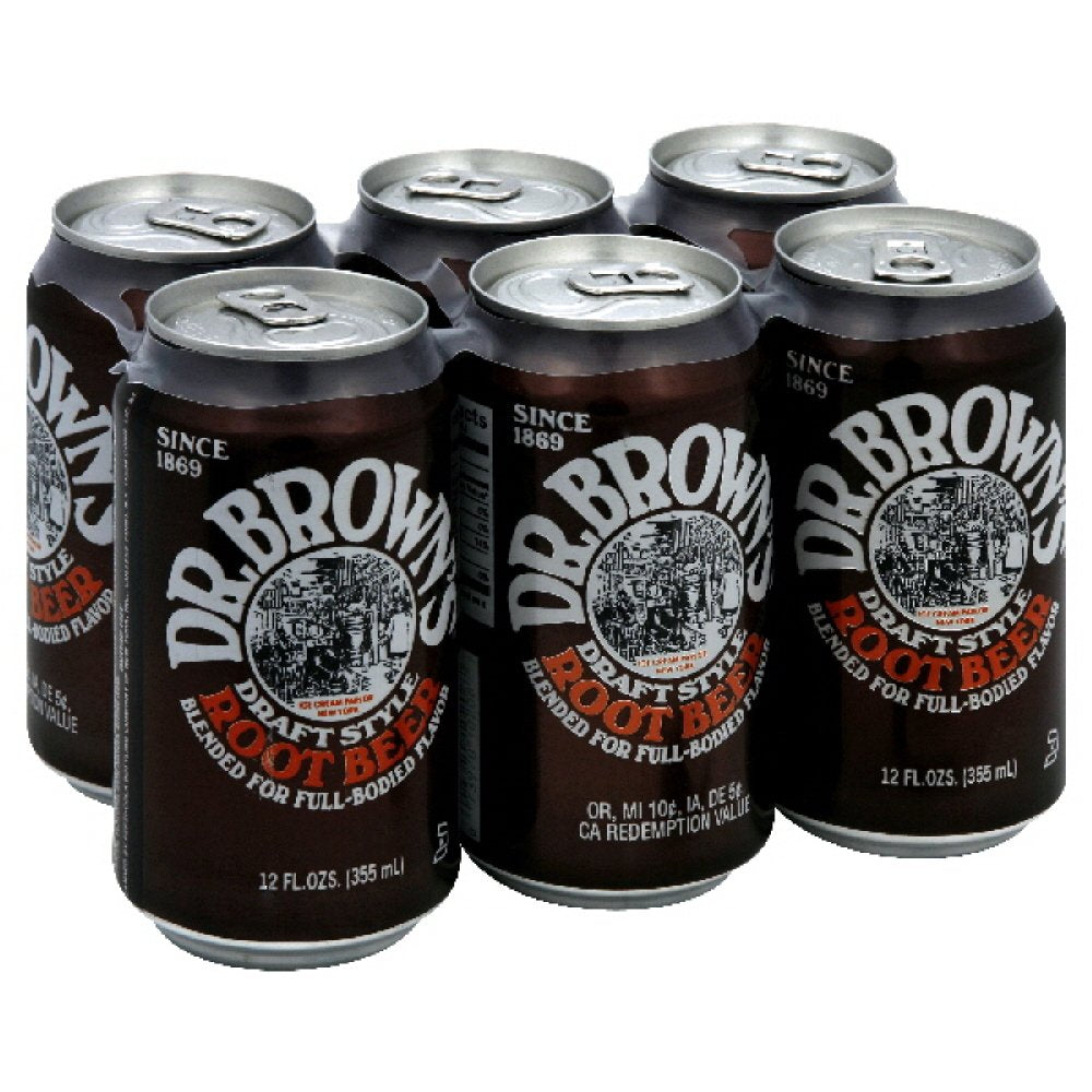 Dr. Brown Root malt-inspired Soda 6 pack, 12-ounces (Pack of4)