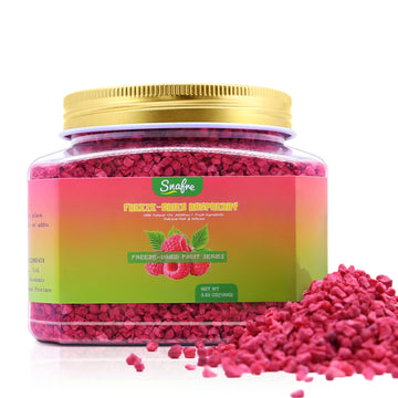 Freeze Dried Raspberry Pieces, 3.53OZ Dried Raspberries, Freeze Dried Fruit, No Sugar Added, Freeze Dried Fruit Snacks for Bakin