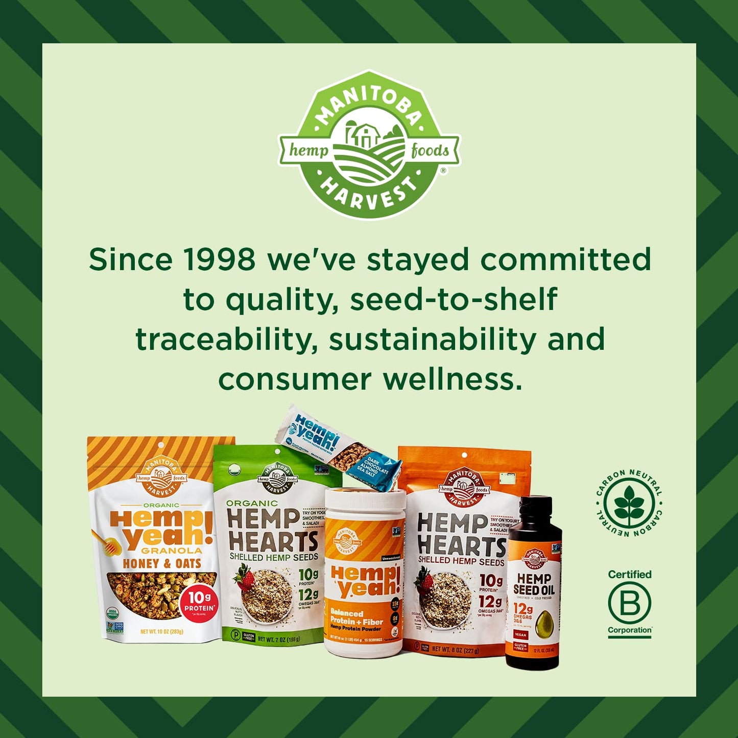 Manitoba Harvest Organic Hemp and Chia and Flax, 7 oz, 8g Plant Based Protein, 5g of Fiber per Serving, Vegan, Keto, Paleo, Omeg