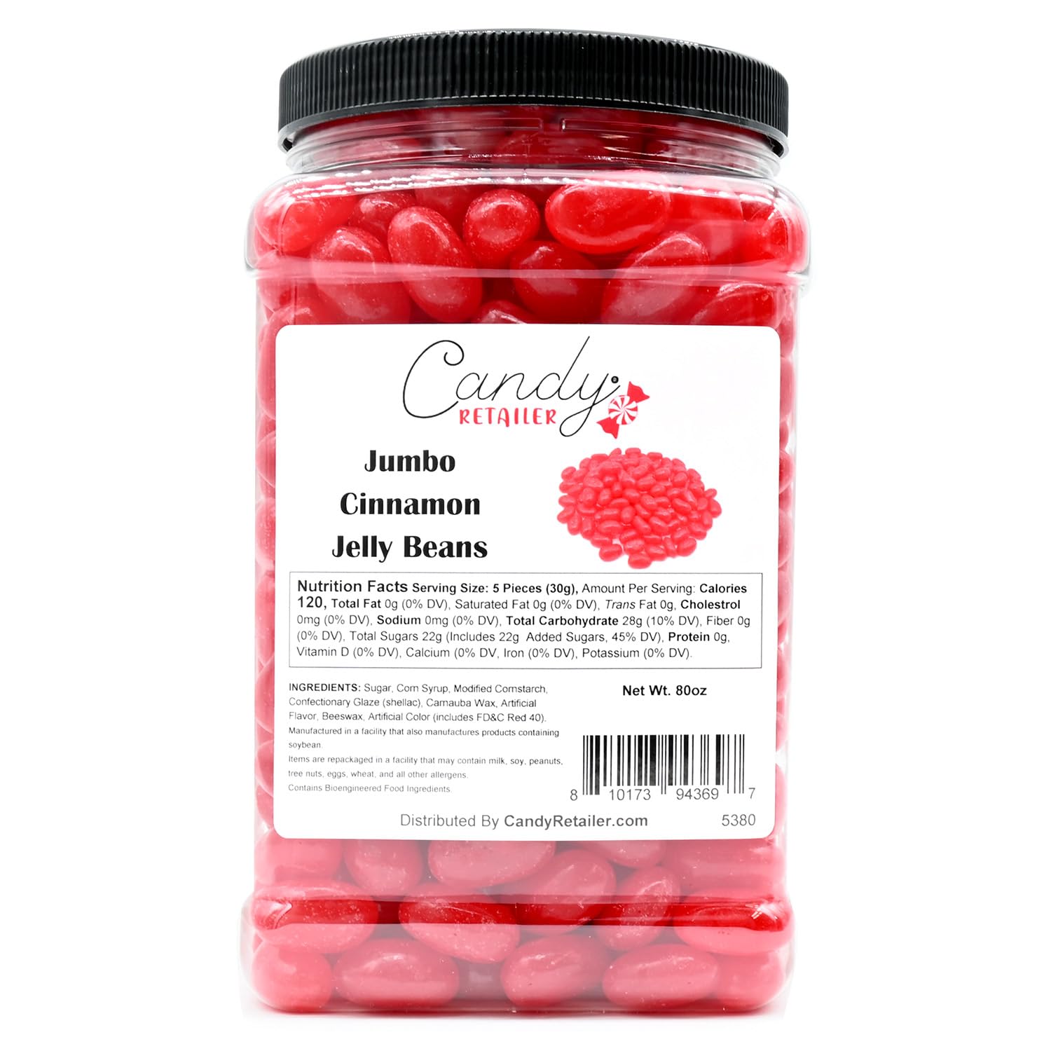 Candy Retailer Jumbo Jelly Beans (5 Lb, Cinnamon)