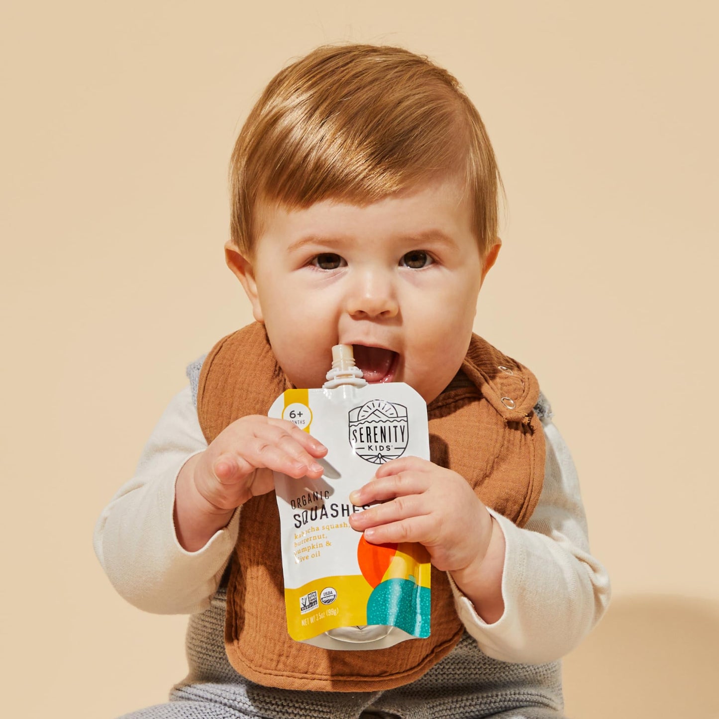 Serenity Kids 6+ Months Meats + Veggies Mixed Baby Food Puree Pouch Variety Pack 18 Count- No Sugary Fruits Or Added Sugar - 3.5 Oz Bpa & Allergen Free Pouch- Baby Puree Variety Pack - Pouches - Bison