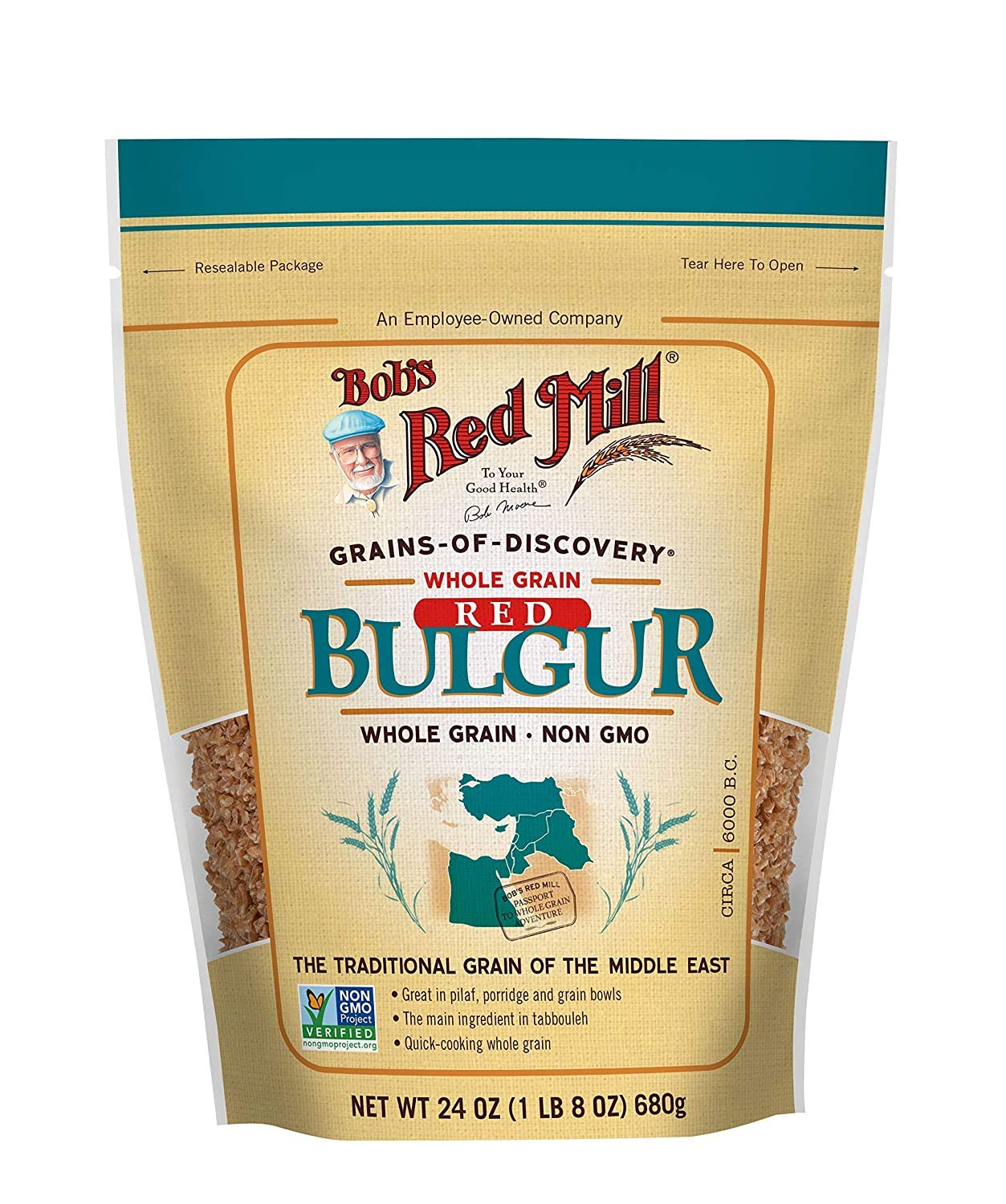 Bob's Red Mill Bulgur Hard Red Wheat, 28-Ounces (Pack of 4) (Value Bulk Multi-Pack)
