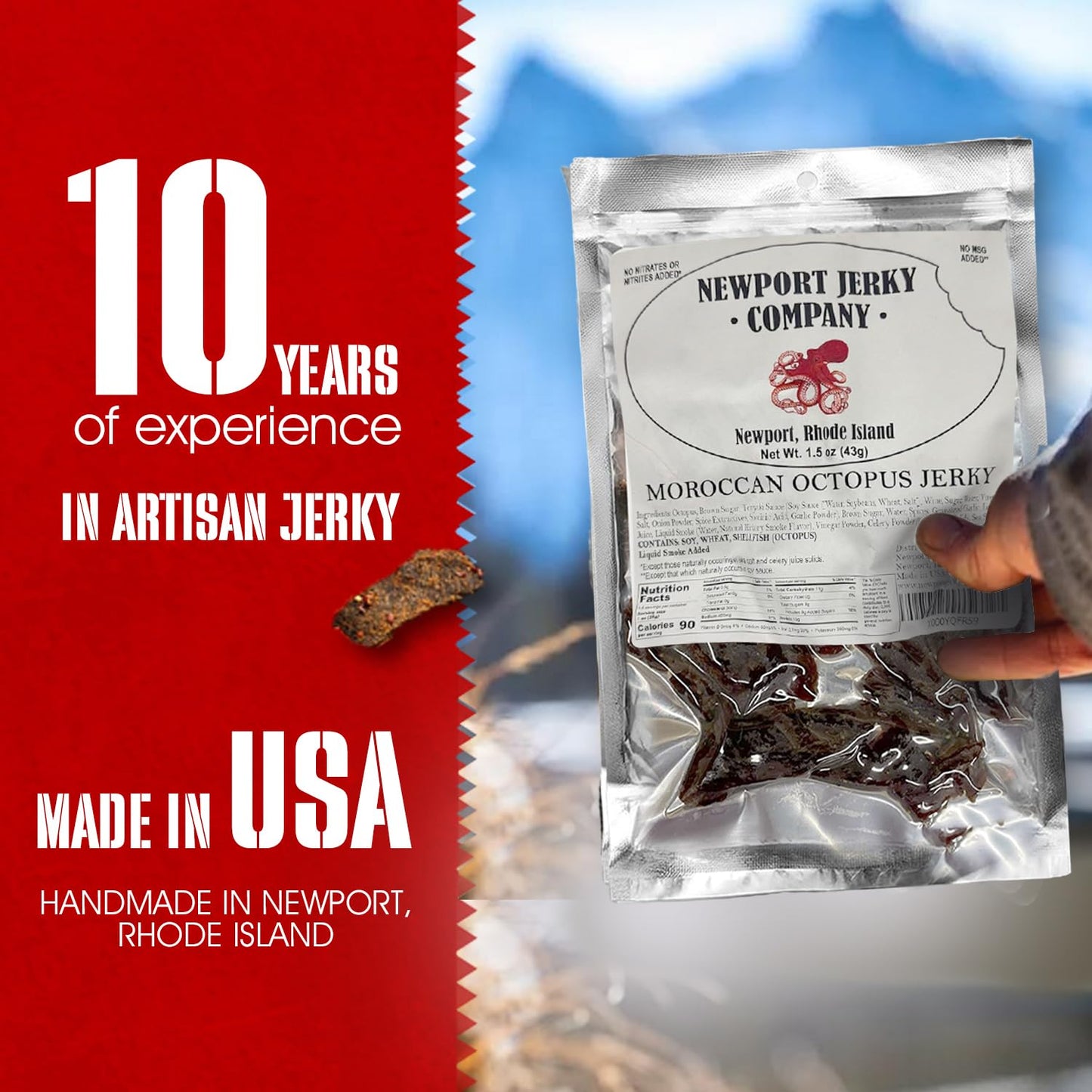 Newport Jerky Company Moroccan Octopus Jerky