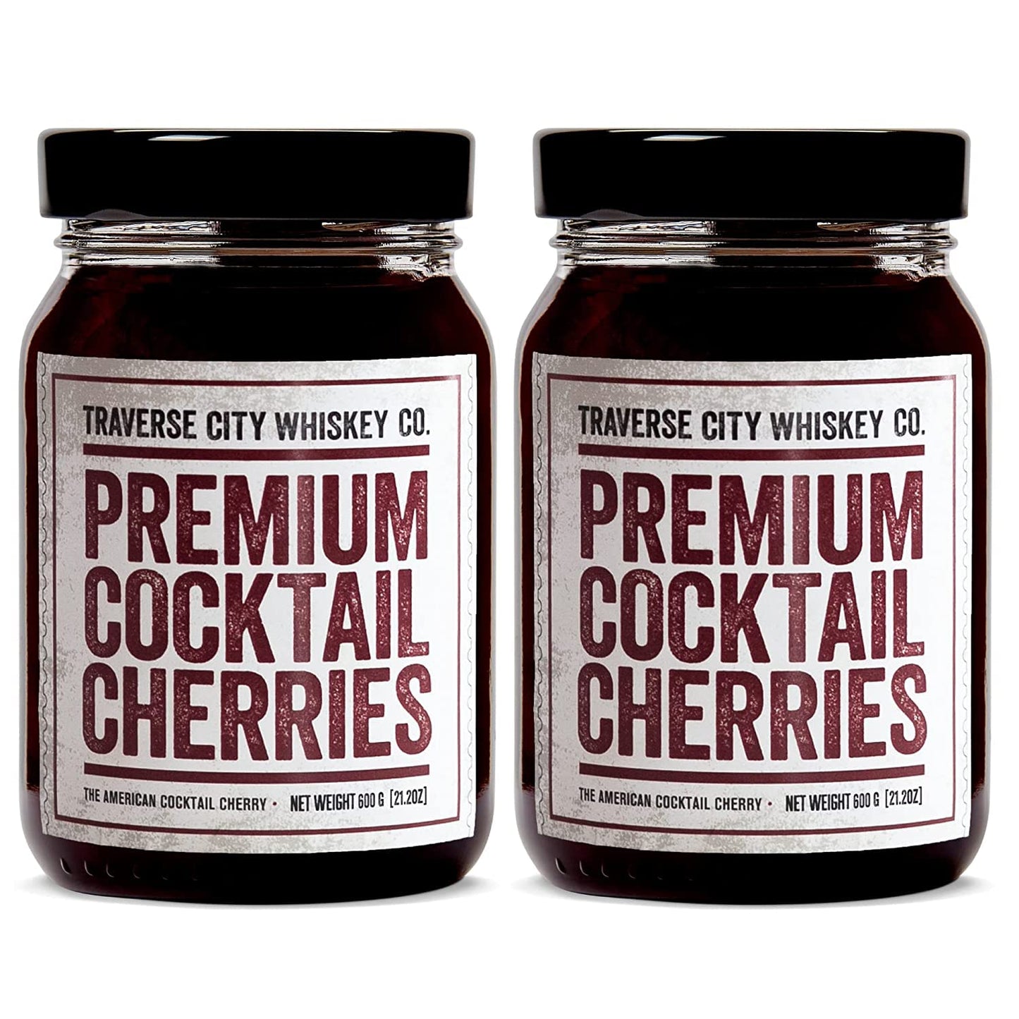 Tpartyrse City Flavor Blend Co. Top-Grade Mixed Flavor Cherries (21.2Oz/600G) Pack Of 2 | Mixed Flavors & Desserts | All American  Natural  Certified Kosher  Stemless  Slow-Cooked Garnish For Old Fashioned  Ice Cream Sundaes & More