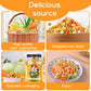 16Oz Dehydrated Freeze Dried Vegetables - 100% Natural Large Packaging Ramen Toppings, 6 Mixed Vegetable Flakes, No Gluten & No Allergen, Dry Veggie For Cooking, Camping, Emergency Supply