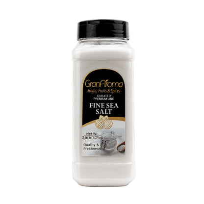 GranAroma Fine Sea Salt, Kitchen Essential, Garnish, Mediterranean Sea Salt (2.36 Pound)