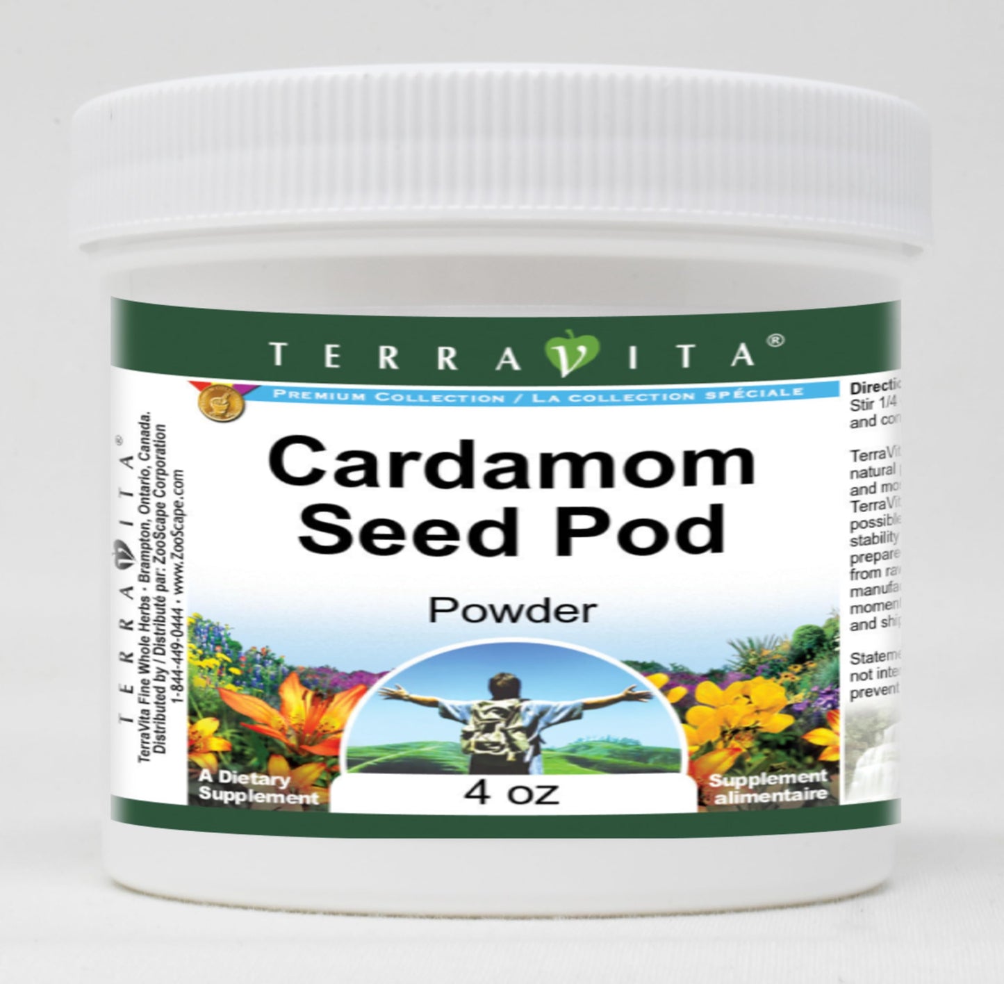Cardamom Seed Pod Powder (4 oz, ZIN: 514433)