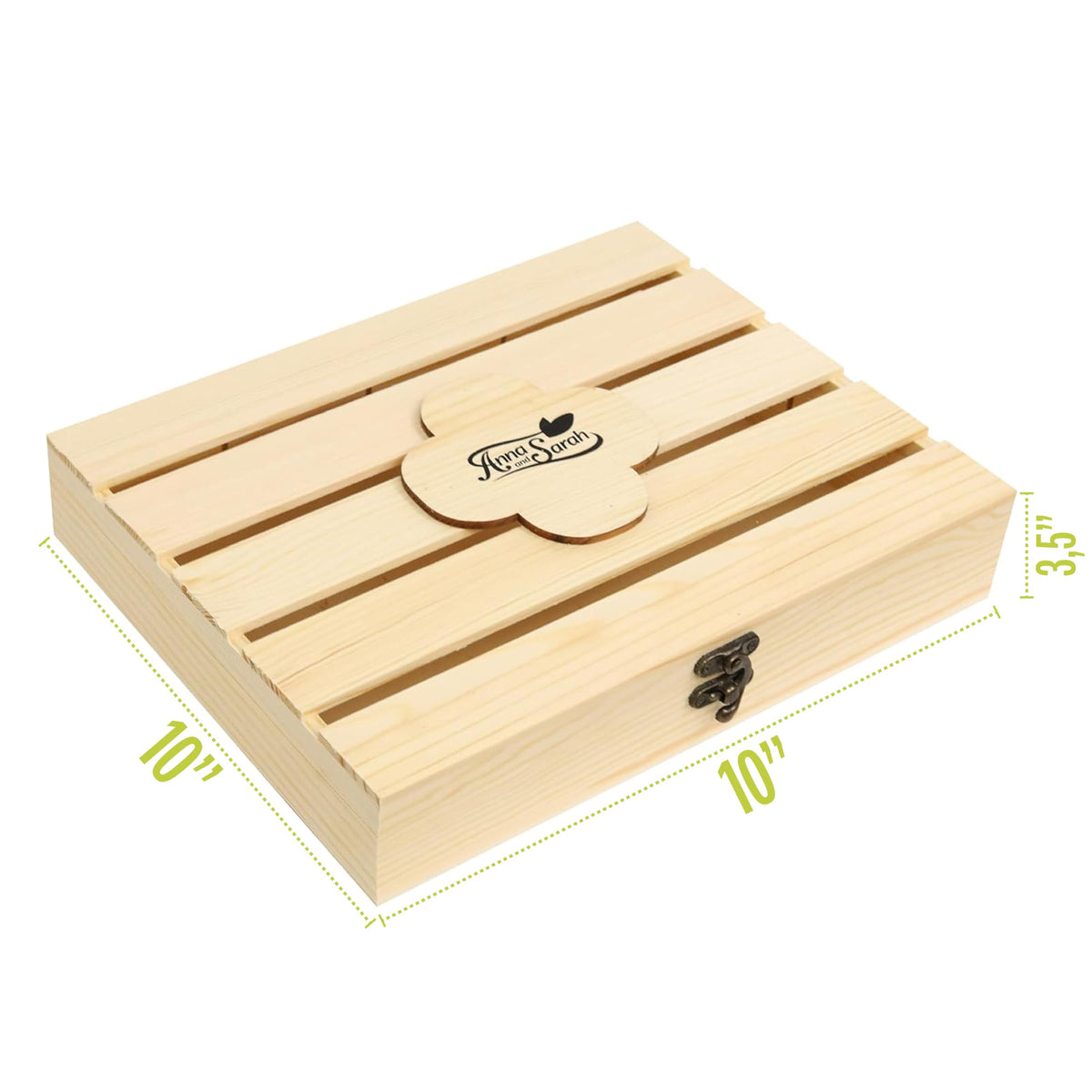 Anna And Sarah Gourmet Dried Fruit & Nuts In Wooden Gift Box Includes Strip Mango-Fancy Dates-Pear-Peach- Apricot-Dried Prune-Apricot-Oregon Hazelnut And California Pistachios Kosher-Halal For Christmas-Holiday For Mom-Dad-Boy-Girl Everyone