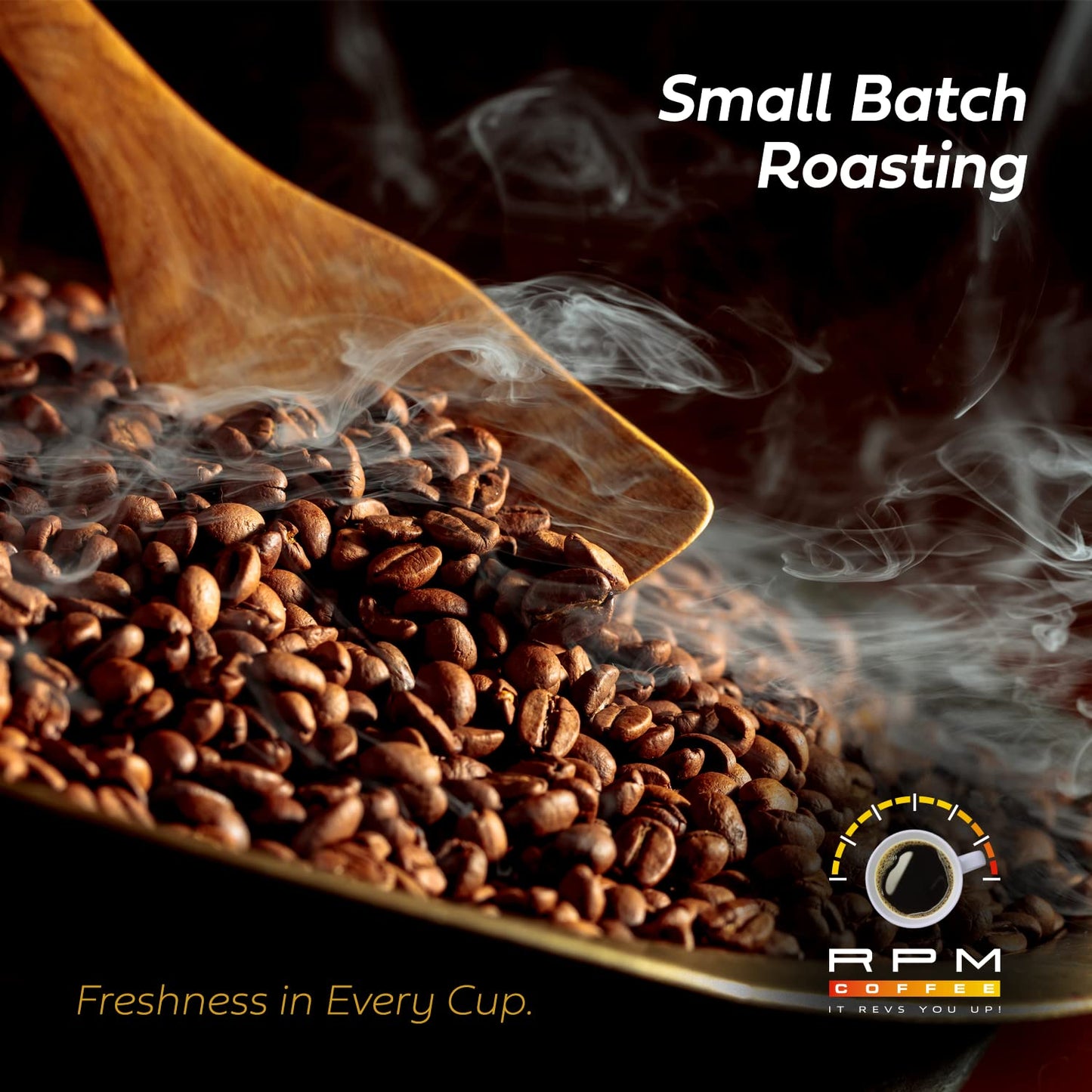 RPM Organic Coffee - Medium-Dark Roast, 100% Arabica Beans, Low Acidity, 16 Ounce