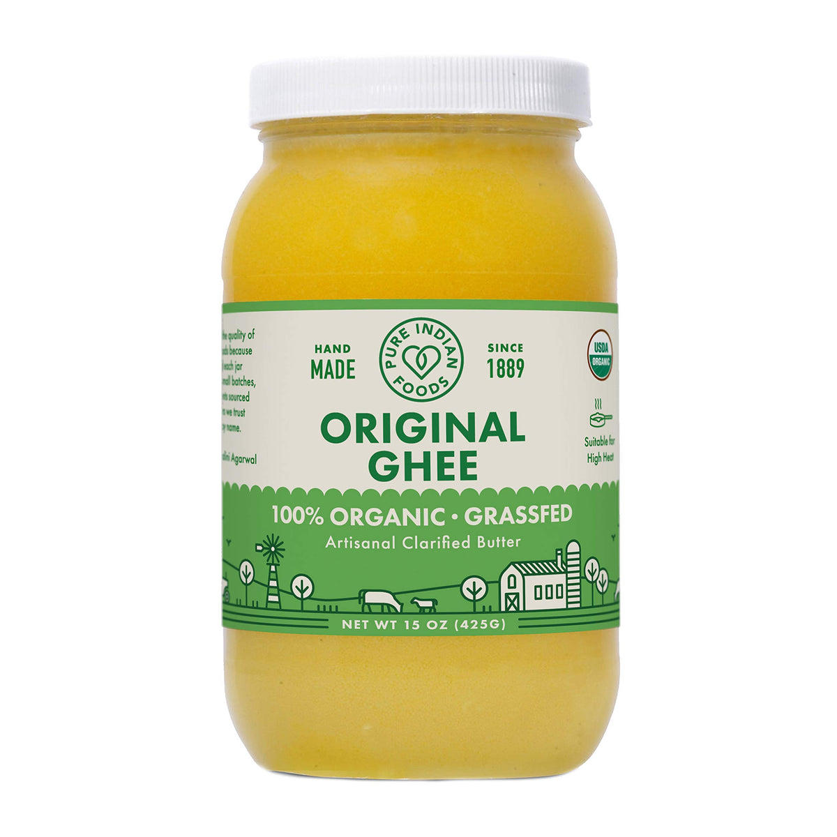 Grassfed Organic Ghee 15 oz