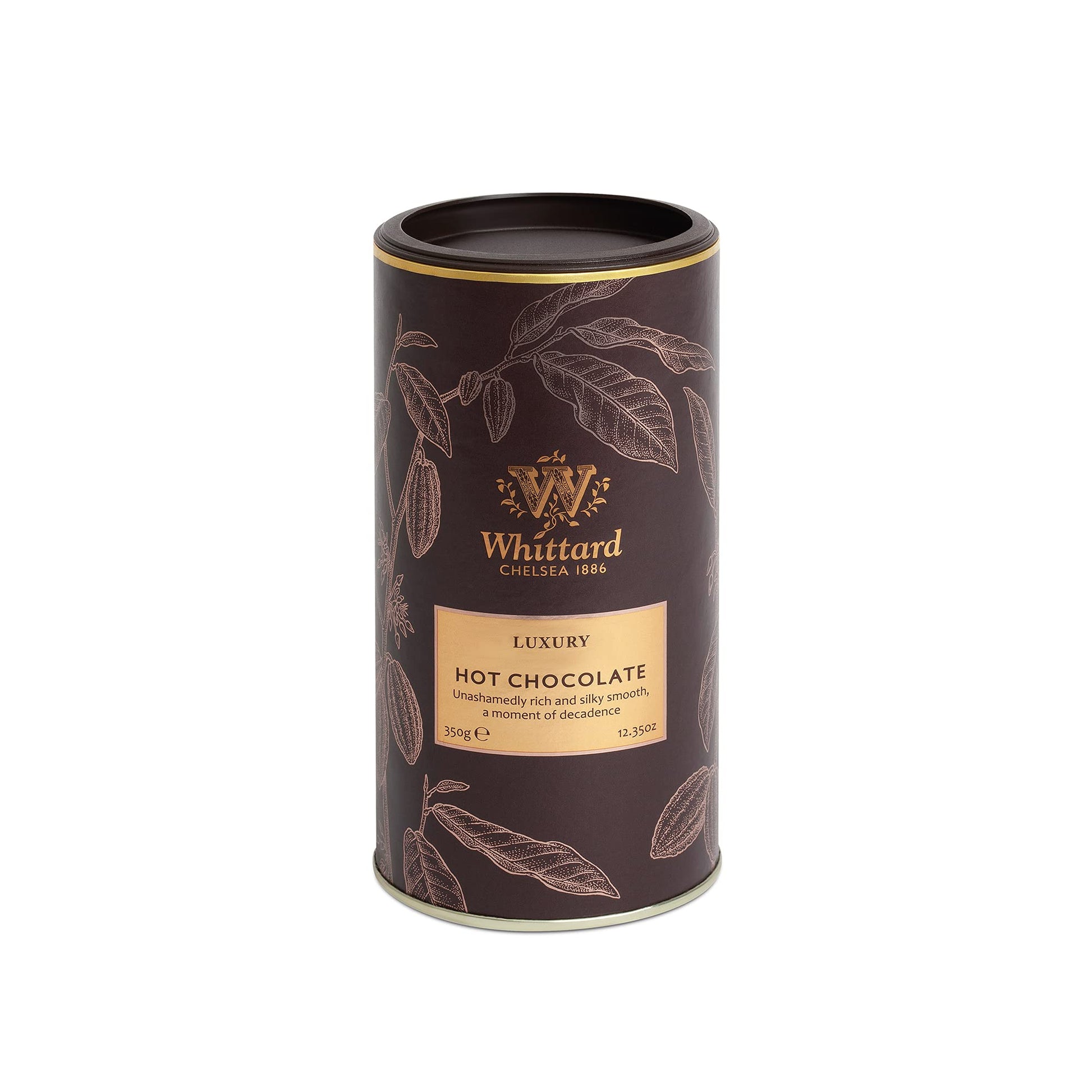 Whittard Luxury Hot Chocolate Milk Chocolate Mix, Vegetarian & Vegan Friendly, 350g (12.35 Ounce)