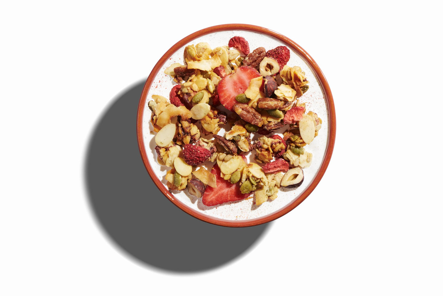 NuTrail Nut Granola Cereal, Vanilla Strawberry, Keto, Gluten Free, 8 oz, No Sugar Added, Model LKGRAN011