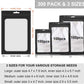 MEACOLIA 300 Pack Resealable Mylar Bags - Smell Proof Food Storage Pouches, Black, 3 Sizes (3x4.7, 4x6, 4
