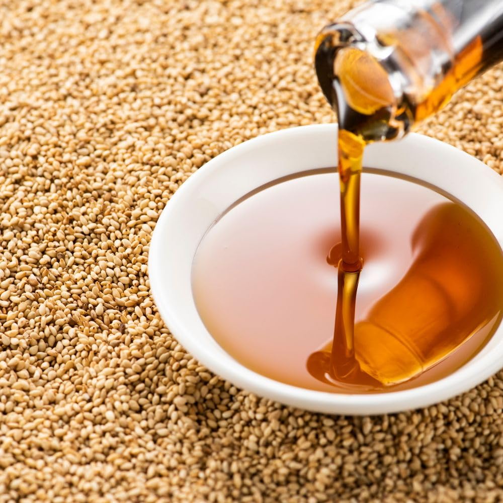 Abc 100% Pure Roasted Sesame Oil, 1 Liter (33.81 Fl Oz), High Smoke Point, Perfect For Cooking, Stir-Fry, Dressings, Dips, Rich,