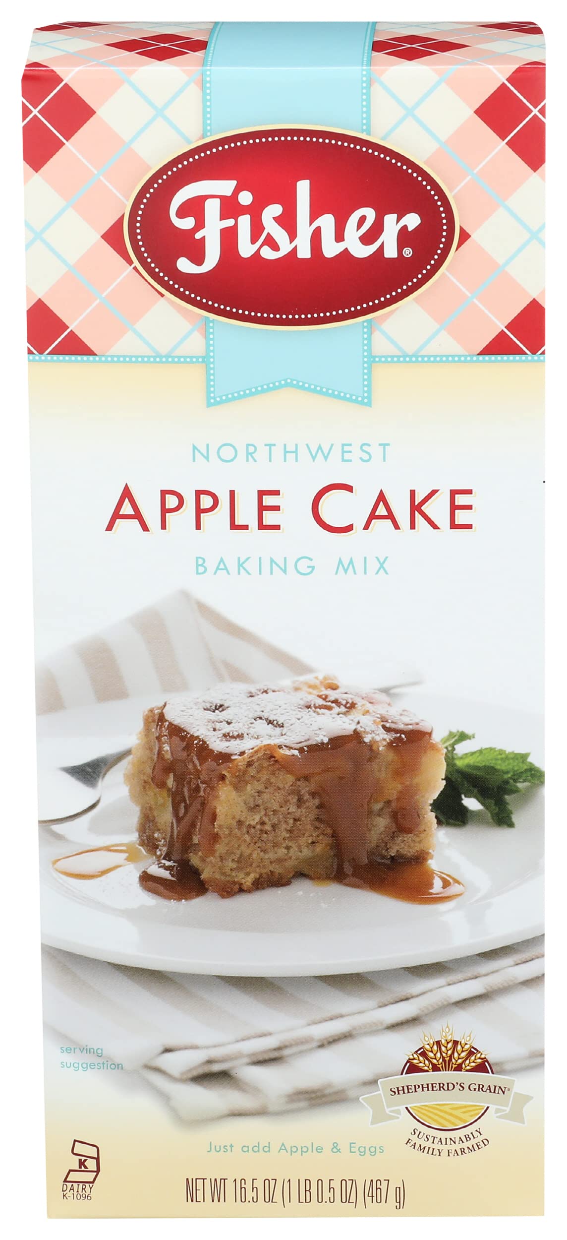 Fisher Northwest Apple Cake Mix, 16.5 Oz (Pack Of 6)
