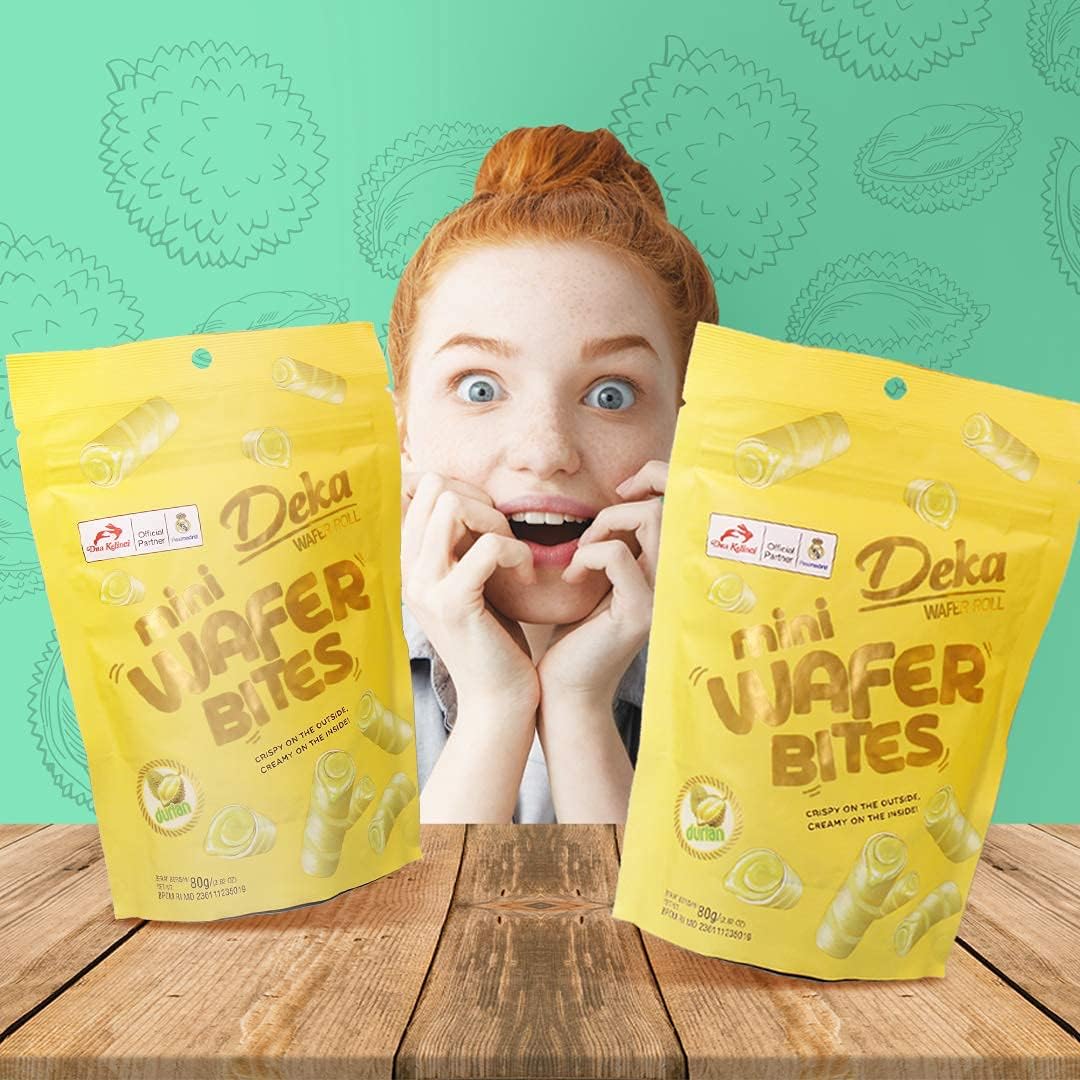 Deka Mini Wafer Bites (Pack Of 12, Durian)