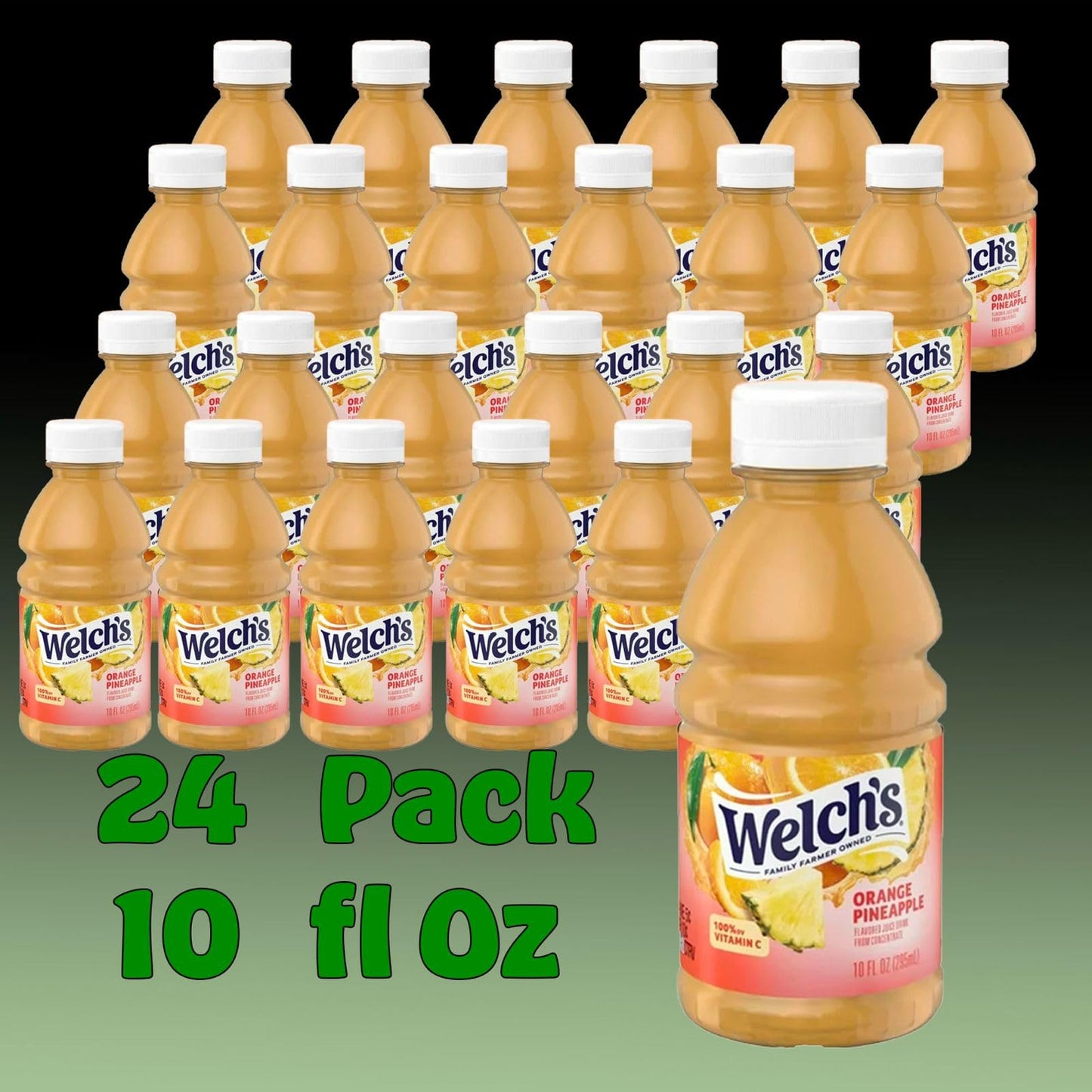 Fruit Juice Orange Pineapple Drink 10 fl oz Plastic Bottles 24 Pack