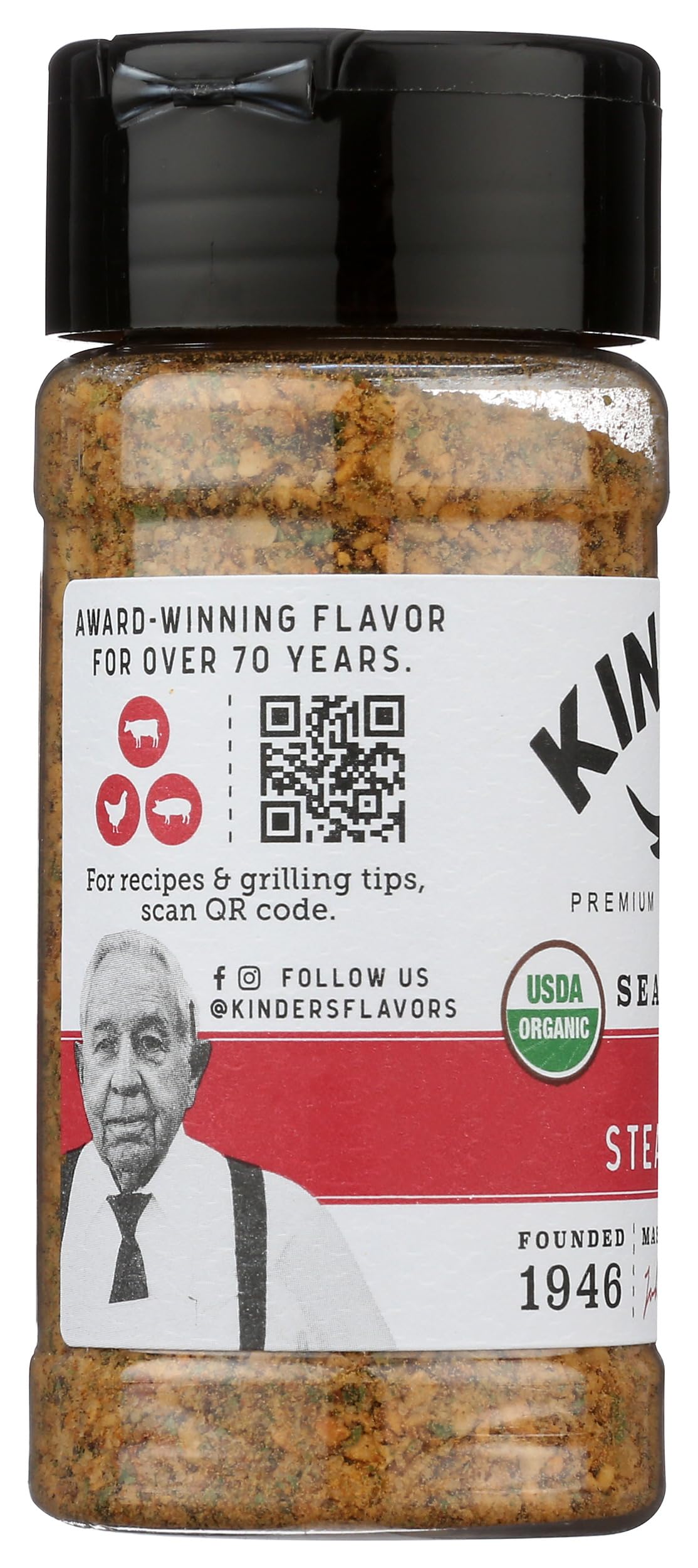 KINDERS Organic The Steak Blend Seasoning, 3.5 OZ