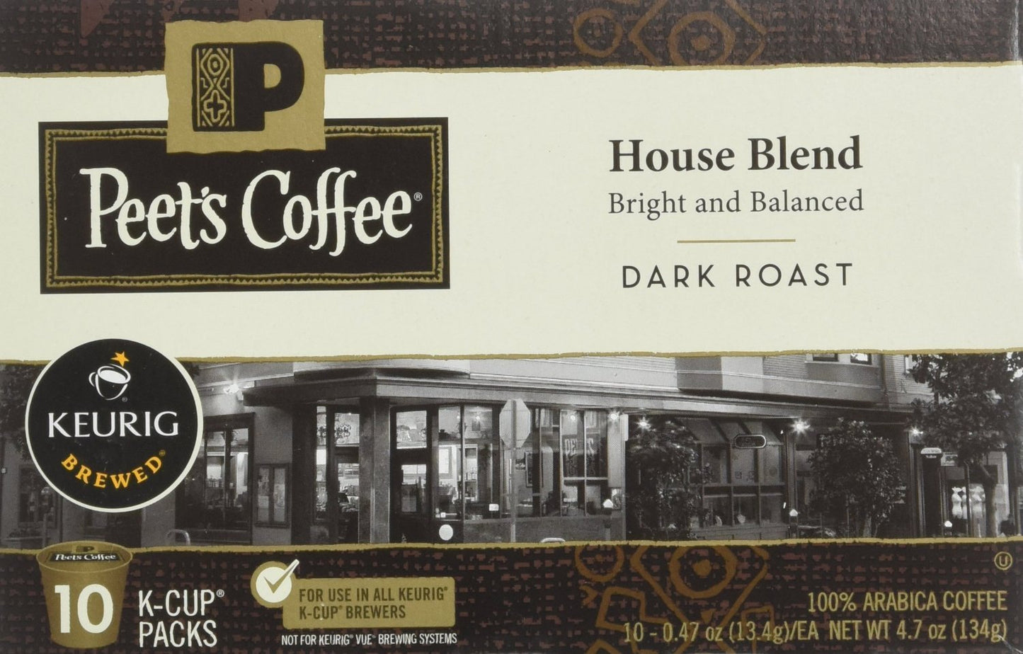 Peets Coffee House Blend Single Cup Coffee for Keurig, 40 Count, Model S-PL-4808