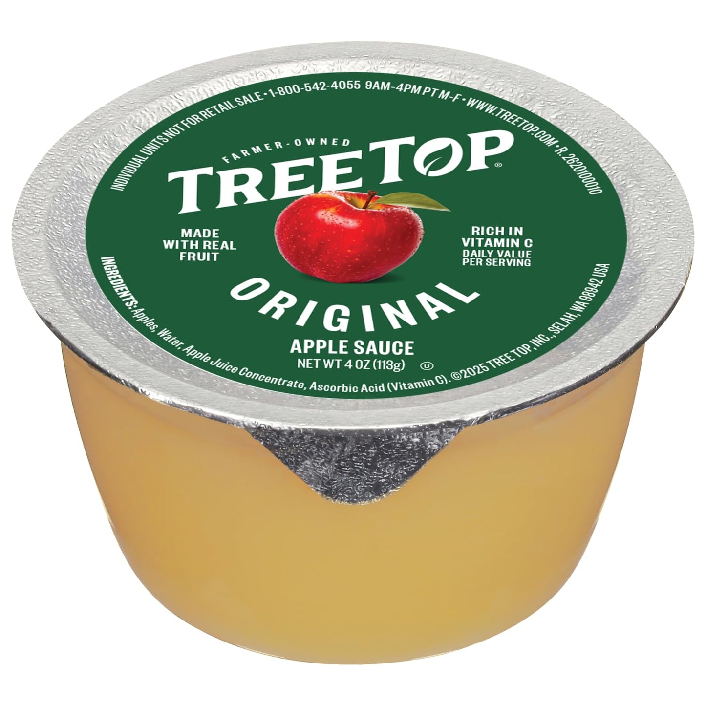 Tree Top Original Apple Sauce, 6 Count (Pack of 6)