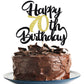 Klionjor 70Th Happy Birthday Cake Topper Happy Birthday Cake Decoration 70Th Birthday Party Decoration Gift Plugin (70)