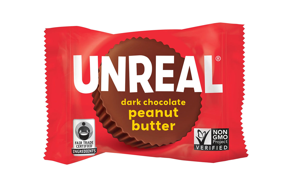 Unreal Dark Chocolate Peanut Butter Cups, 4.2 Oz (Pack Of 6)