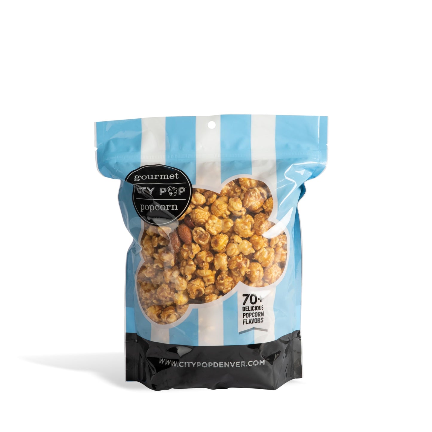 City Pop Toffee Almond Gourmet Popcorn | 15.92oz | Made in USA, GMO-Free, Great for Snacks or Gifts
