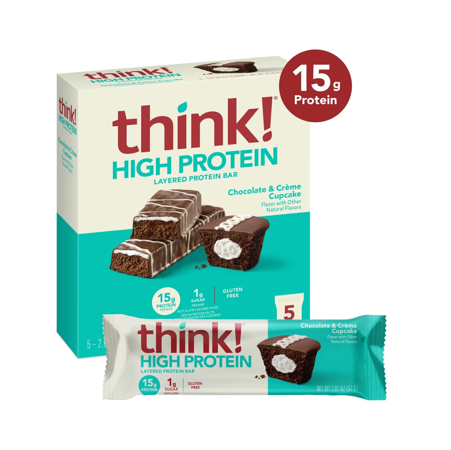 THINK! High Protein CHOC CREME CUPCAKE 5CT