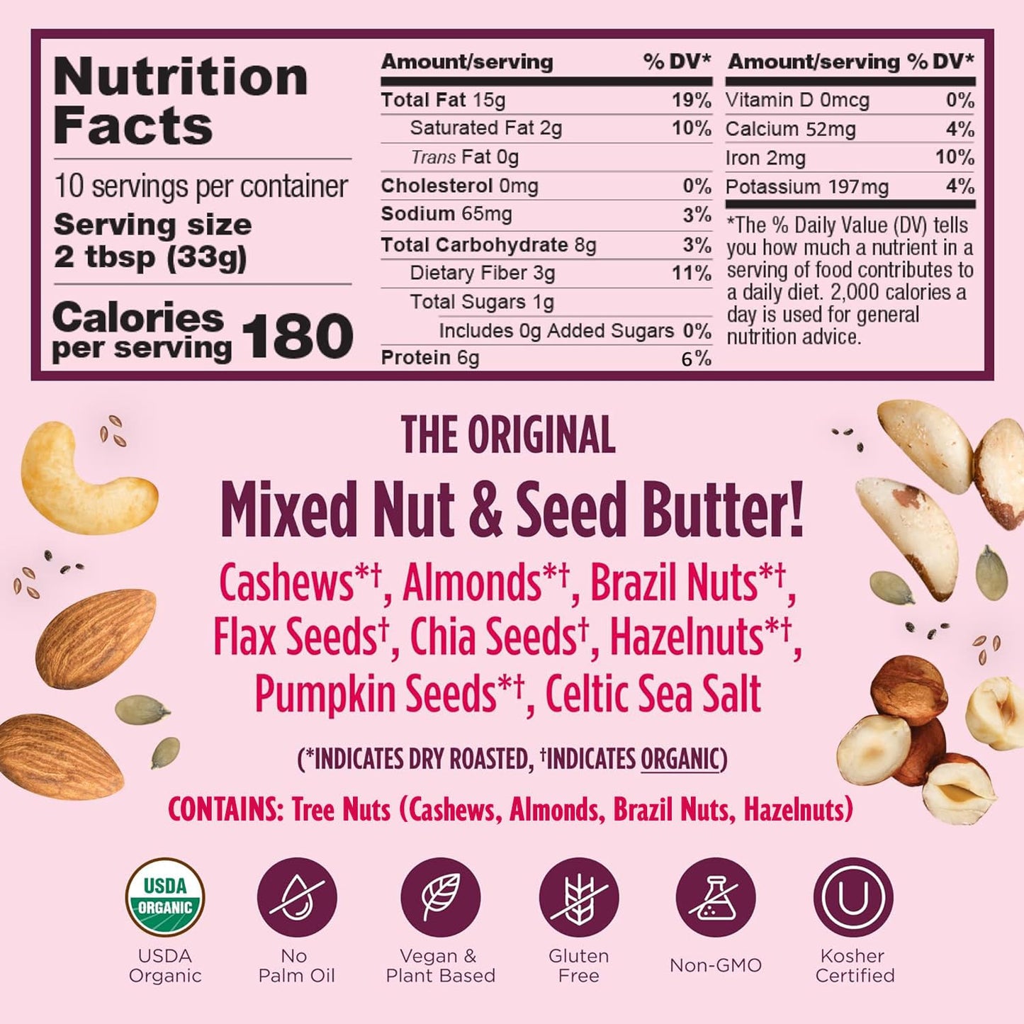 Nuttzo, Organic, Power Fuel, 7 Nut & Seed Butter, Smooth, 12 oz (340 g)