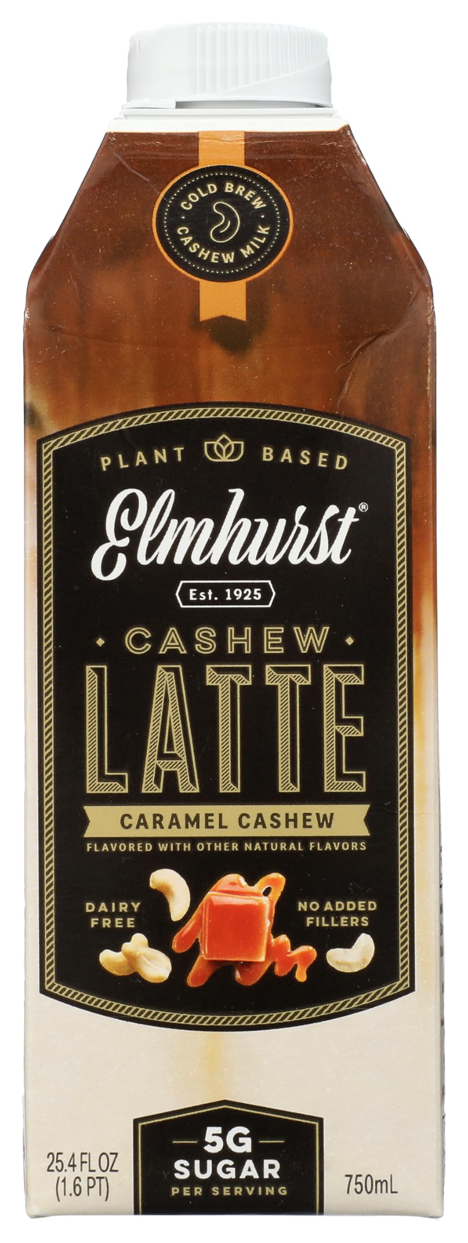 Elmhurst Caramel Cashew Latte, 750 ML