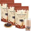 Soeos Tapioca Pearls, Brown Sugar Flavor, 8.8 oz (Pack of 3) Chewy Boba Pearls for Bubble Tea & Desserts, Easy to Cook