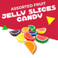 Fruit Slices Jelly Candy, Assorted Flavors, Old Fashioned, Individually Wrapped(2.5 Pound Bag - Approx. 70 Count)