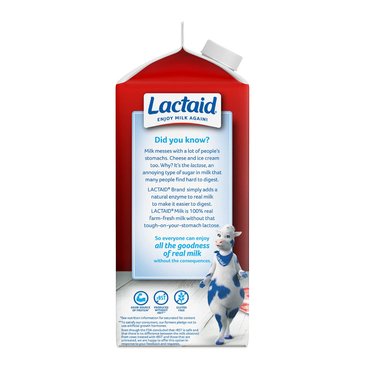 Lactaid Whole Milk, 64 fl oz