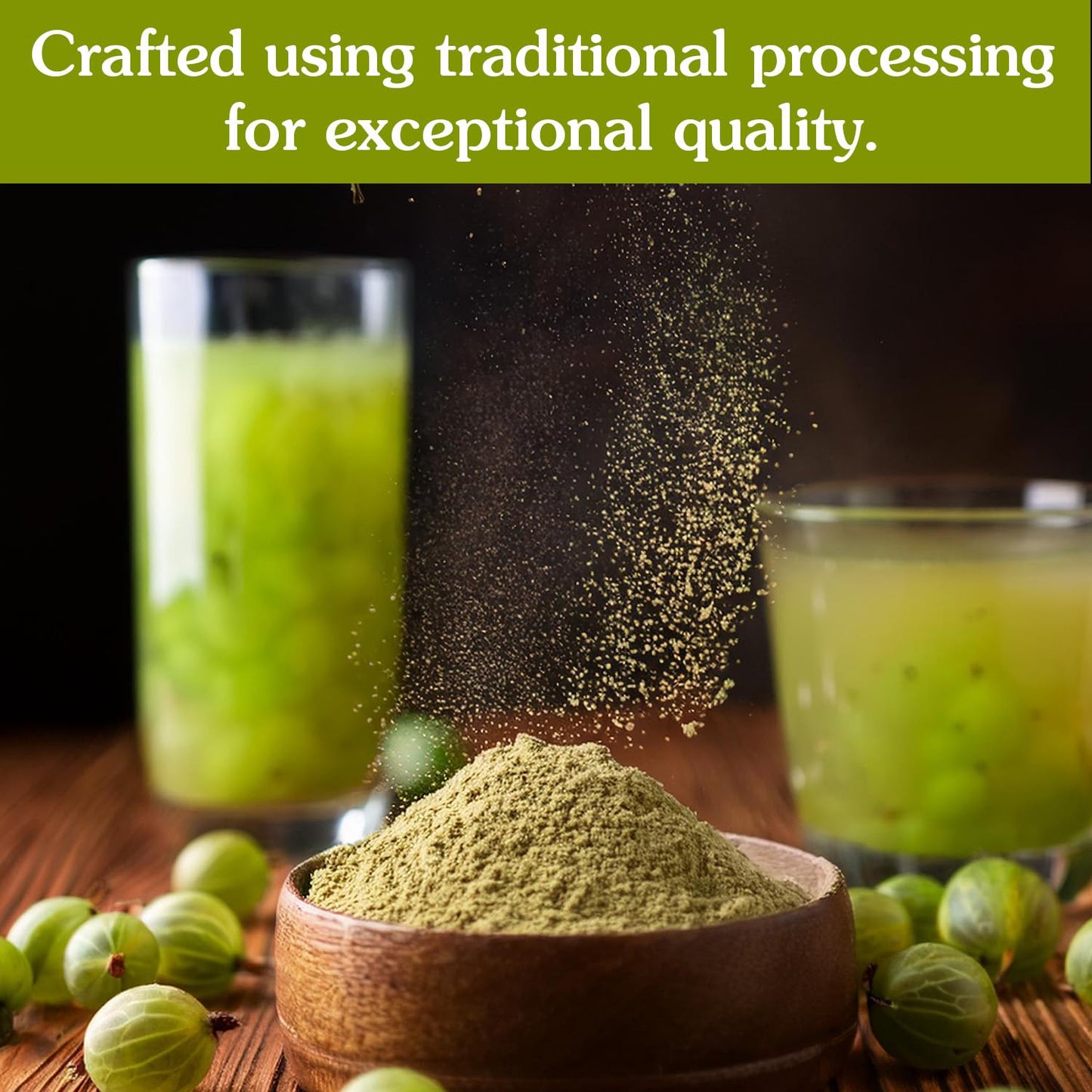 Ancient Roots Gooseberry Powder - 100% Pure, Non-GMO, Gluten-Free, 10.5 oz Resealable Bag