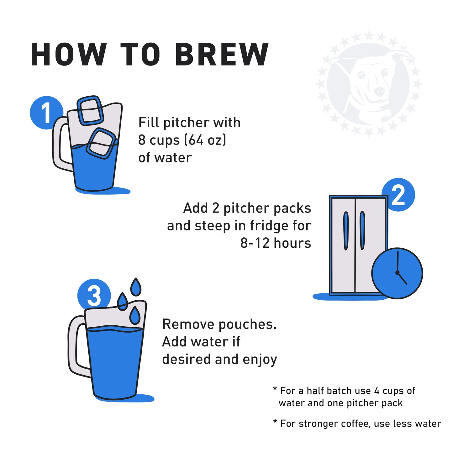 Stella Blue Cold Brew Arabica Big Cat Blend Coffee  6 Ready-to-Brew Packets  Enriching Caramel and Hazelnut Notes with Sweet Fruitiness - Fresh Cold Brew for True Fanatics