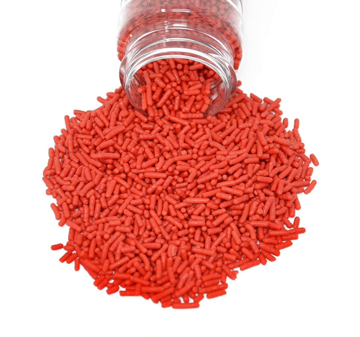 Mystic Sprinkles Solid Color Jimmy Sprinkles (Candy Apple Red Jimmies 3Oz)