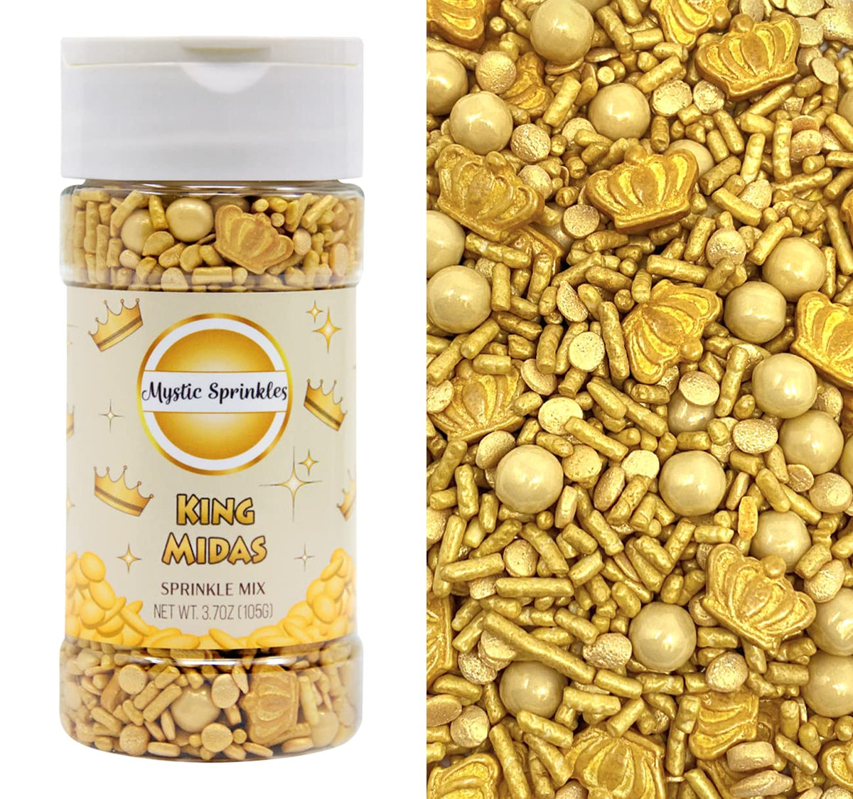 Mystic Sprinkles Sprinkle Mixes (King Midas Sprinkle Mix 3.7oz)