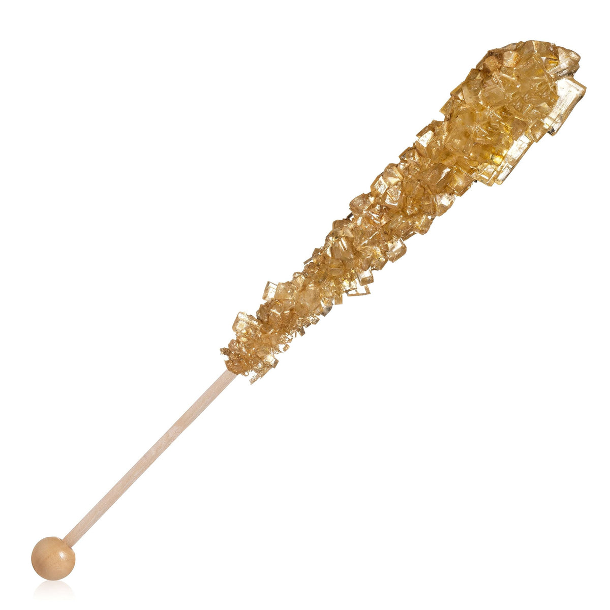 Candy Envy - Happy New Year Rock Candy Sugar Sticks - 36 Indiv. Wrapped - Gold, Black, White