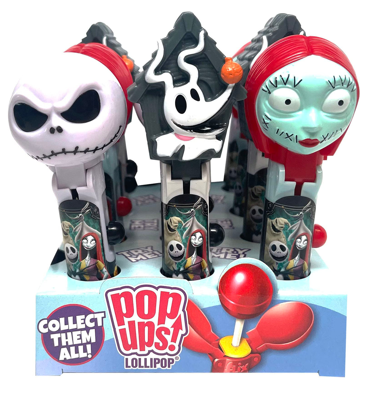 Nightmare Before Christmas Lollipop Holder 12 Count | Collectable Toy Lollipop Case | Party Favors for Halloween, Goodie Bags, P