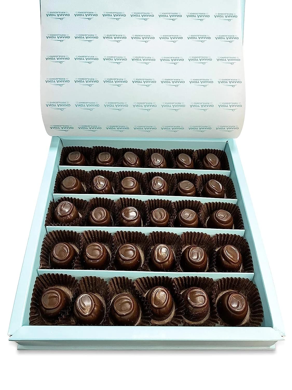 ANDY ANAND CHOCOLATIER Vegan Belgian Dark Chocolate Cherry Cordials - 24 Piece Set, Luxurious Gift Box, Indulgent & Delicious