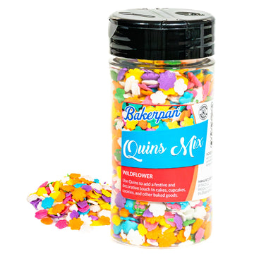 Bakerpan Spring Sprinkles For Cake Decorating - Flower Sprinkles Edible 4 Ounces - Edible Confetti Sprinkles For Cupcakes, Ice Cream, Cookies, Cakes (Made In Usa)